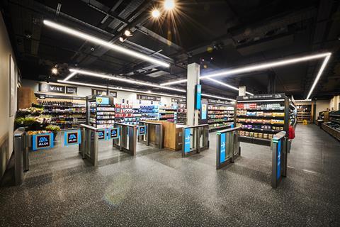 Aldi ShopandGo interior